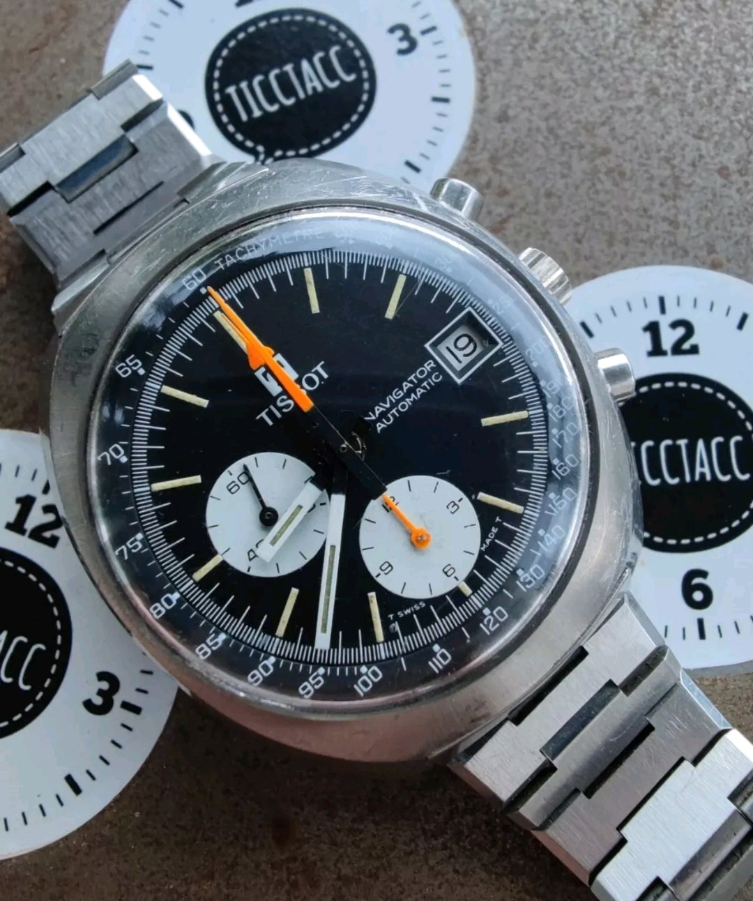 Tissot Navigator Reverse Panda with Lemania 1341 – TiccTacc