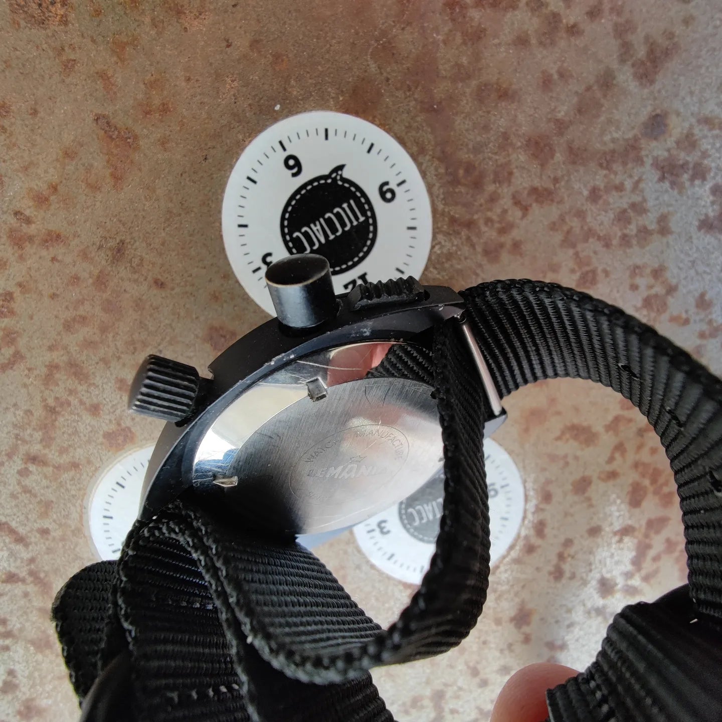 LEMANIA Regatta Yacht Timer 10030 Black PVD