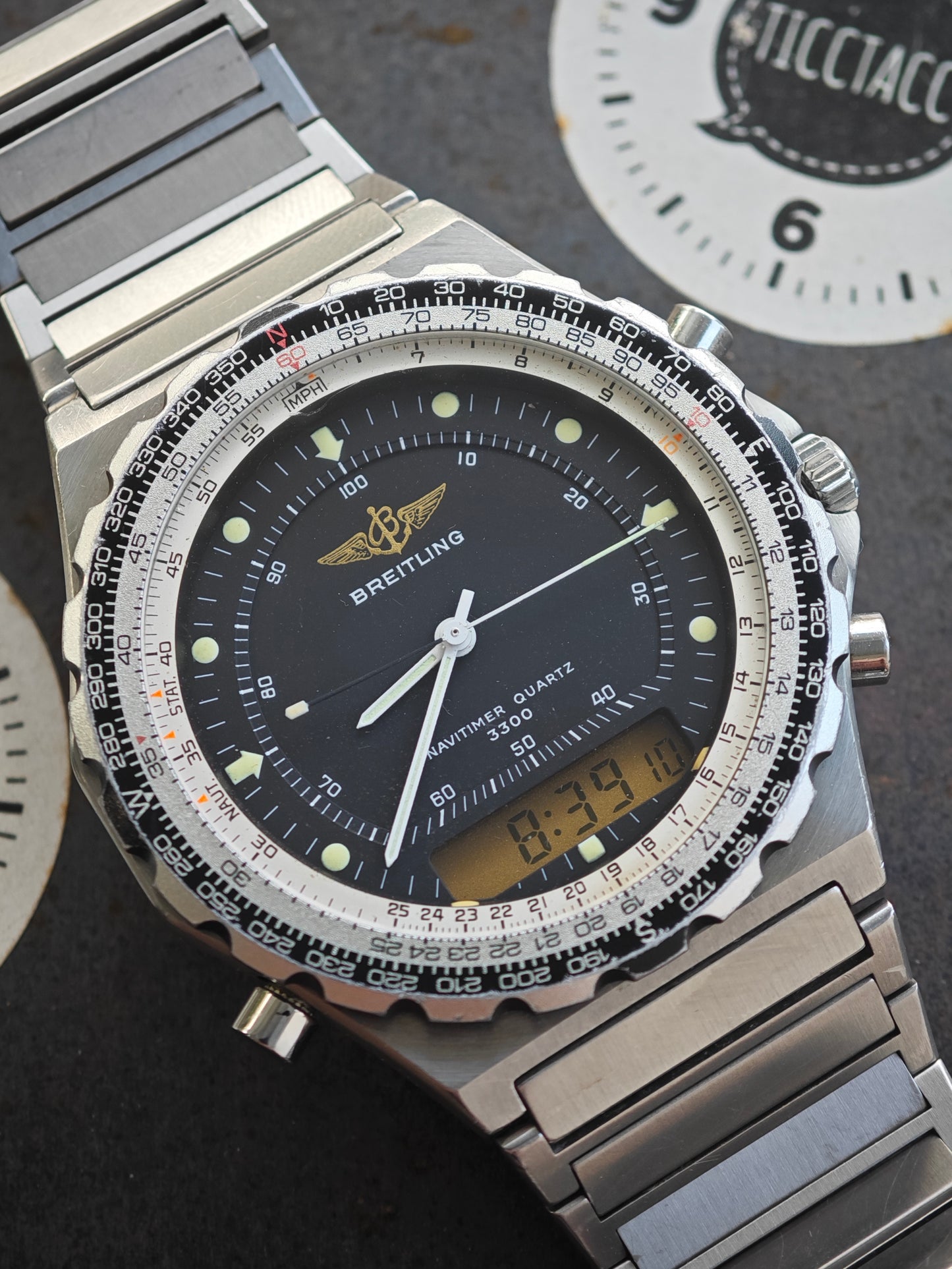 Breitling Navitimer 3300/Jupiter 80972 stainless steel