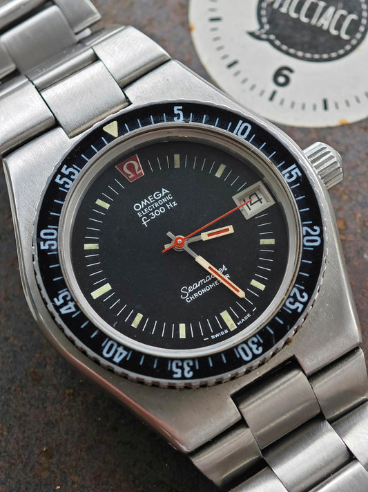 Rare 1st gen. black dial OMEGA Seamaster f300 Diver 198.0005