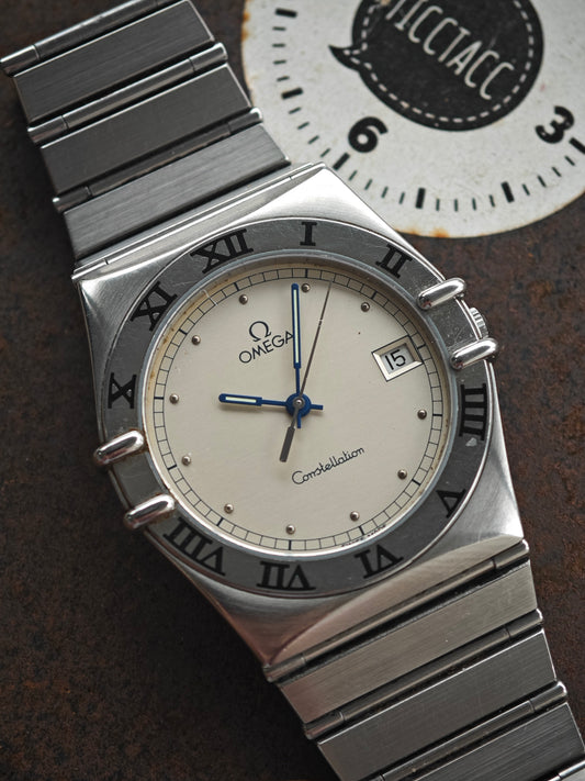 Rare stainless Steel Silver Dial OMEGA Constellation Chronometer Manhattan