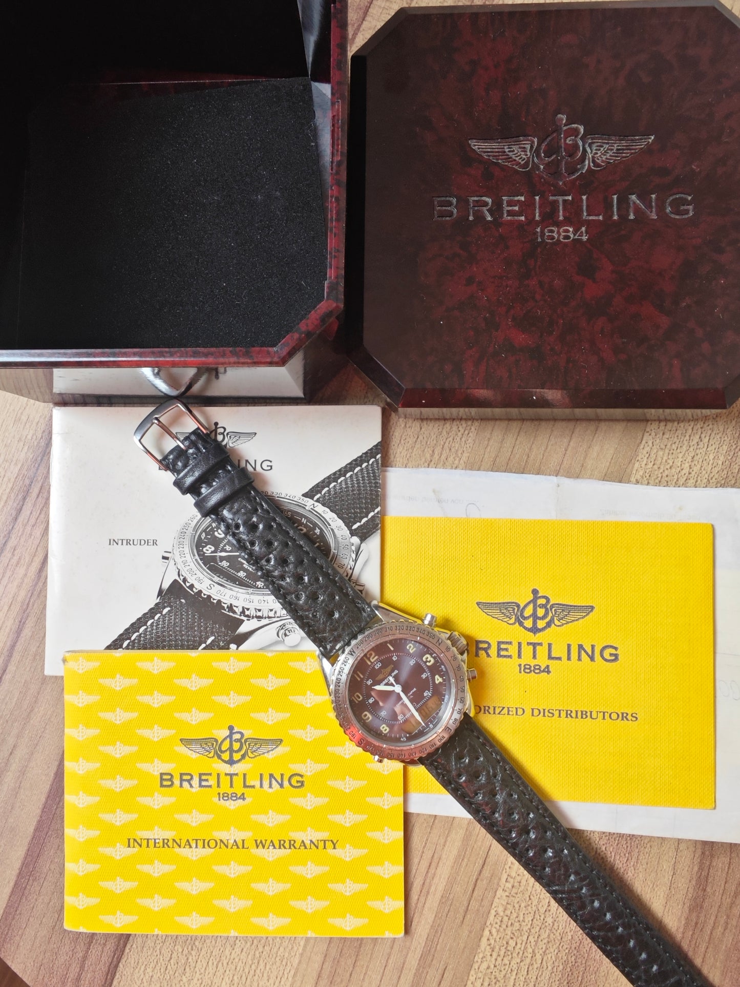 1998 MINT Breitling REVEIL A51035 FULL SET & Invoice - SERVICE FEB 2025