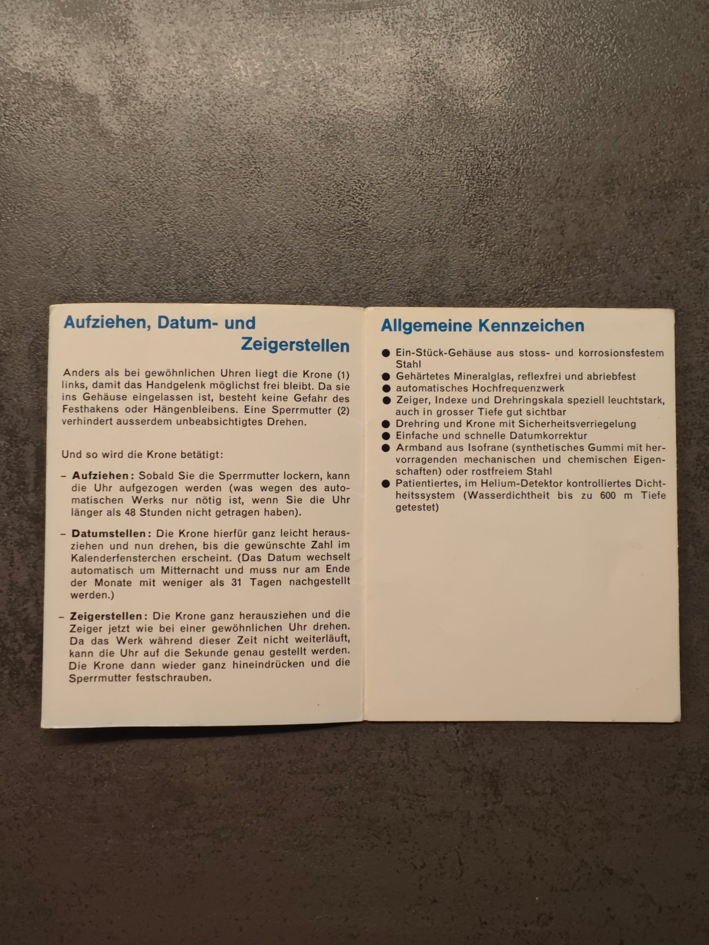 SUPER RARE OMEGA 600 Ploprof SEAMASTER Manual