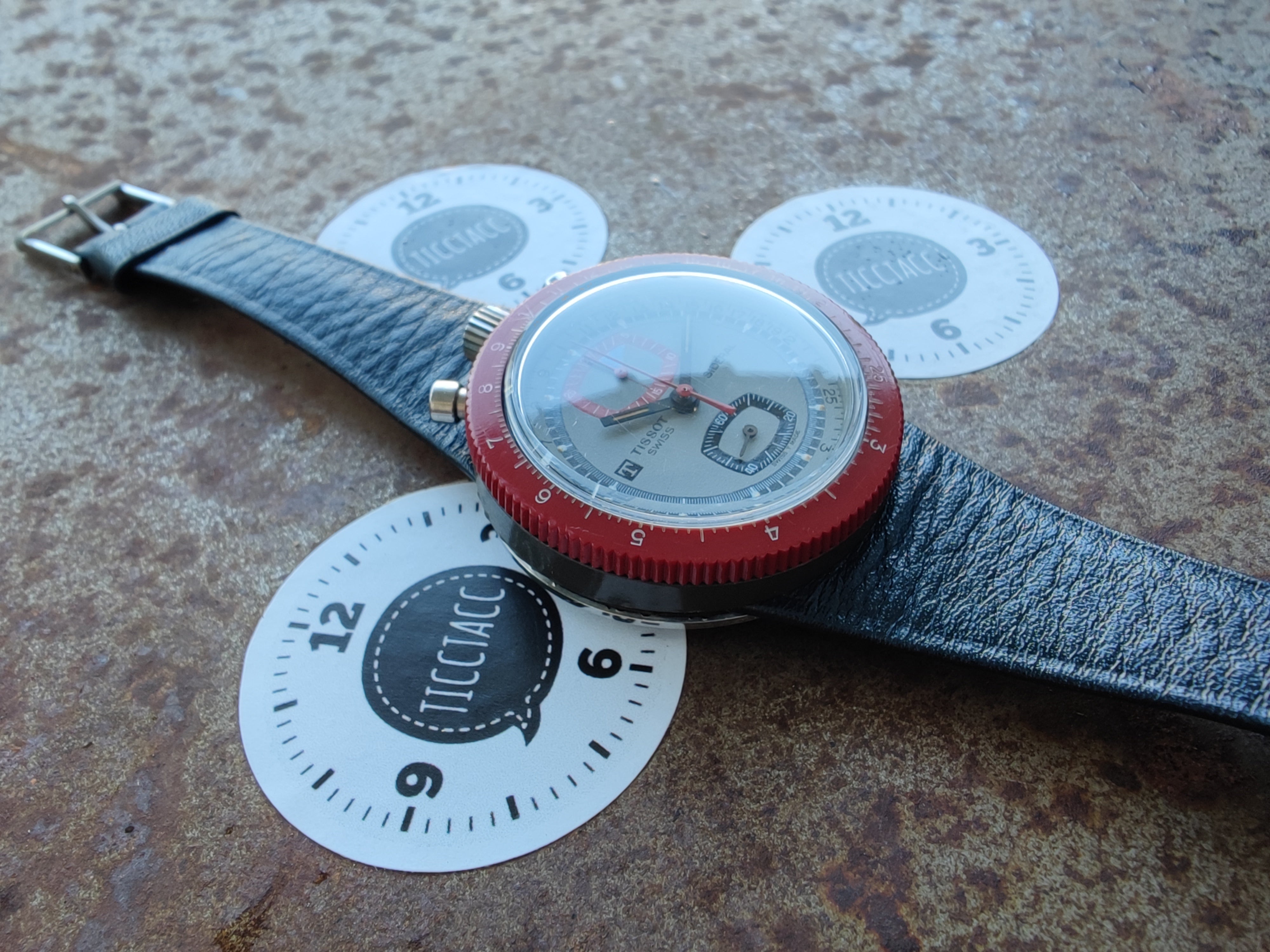 Tissot BullHead Sideral Grey Red Fiberglass