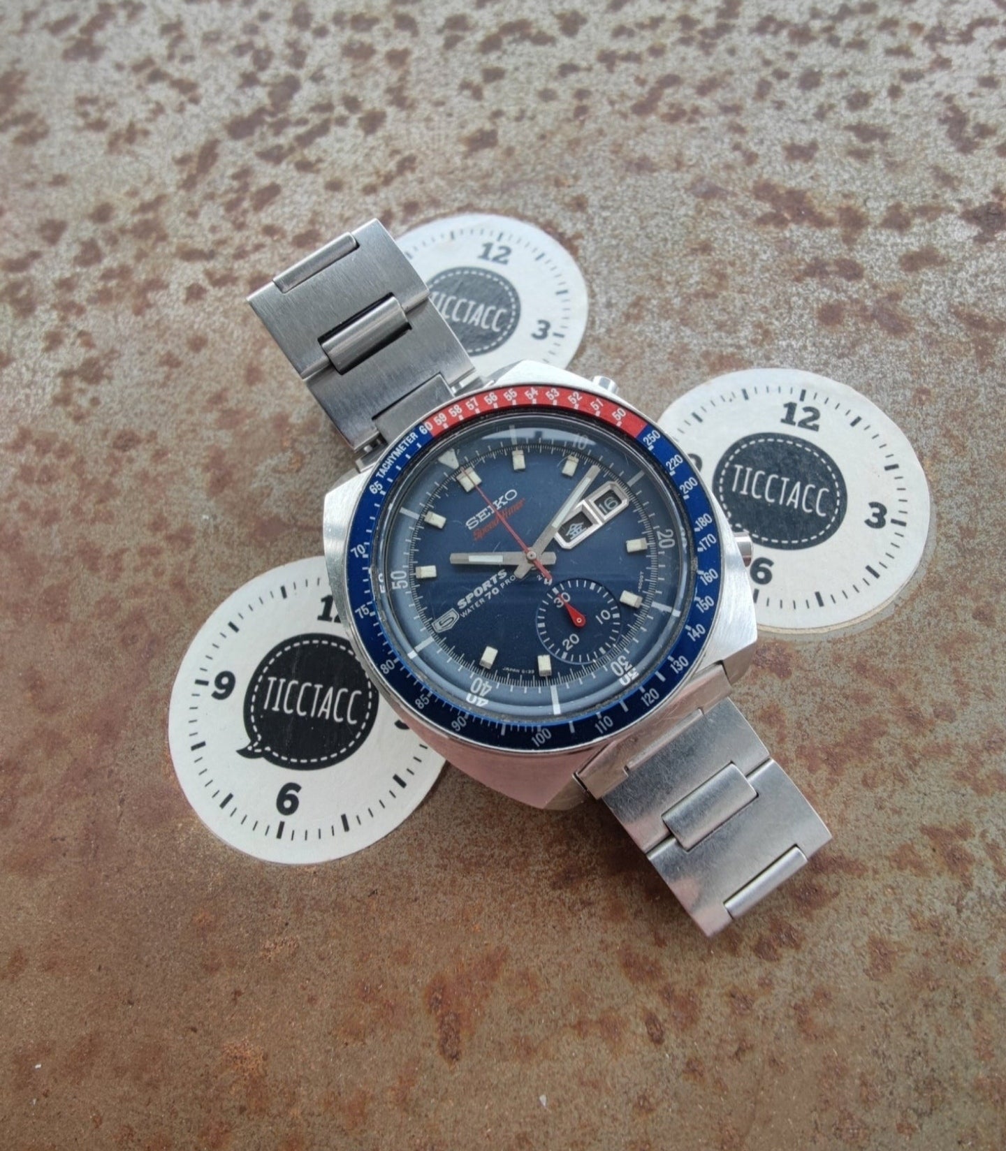 MINT SEIKO POGUE 6139-6000 Speedtimer Sports 5 from March 1969