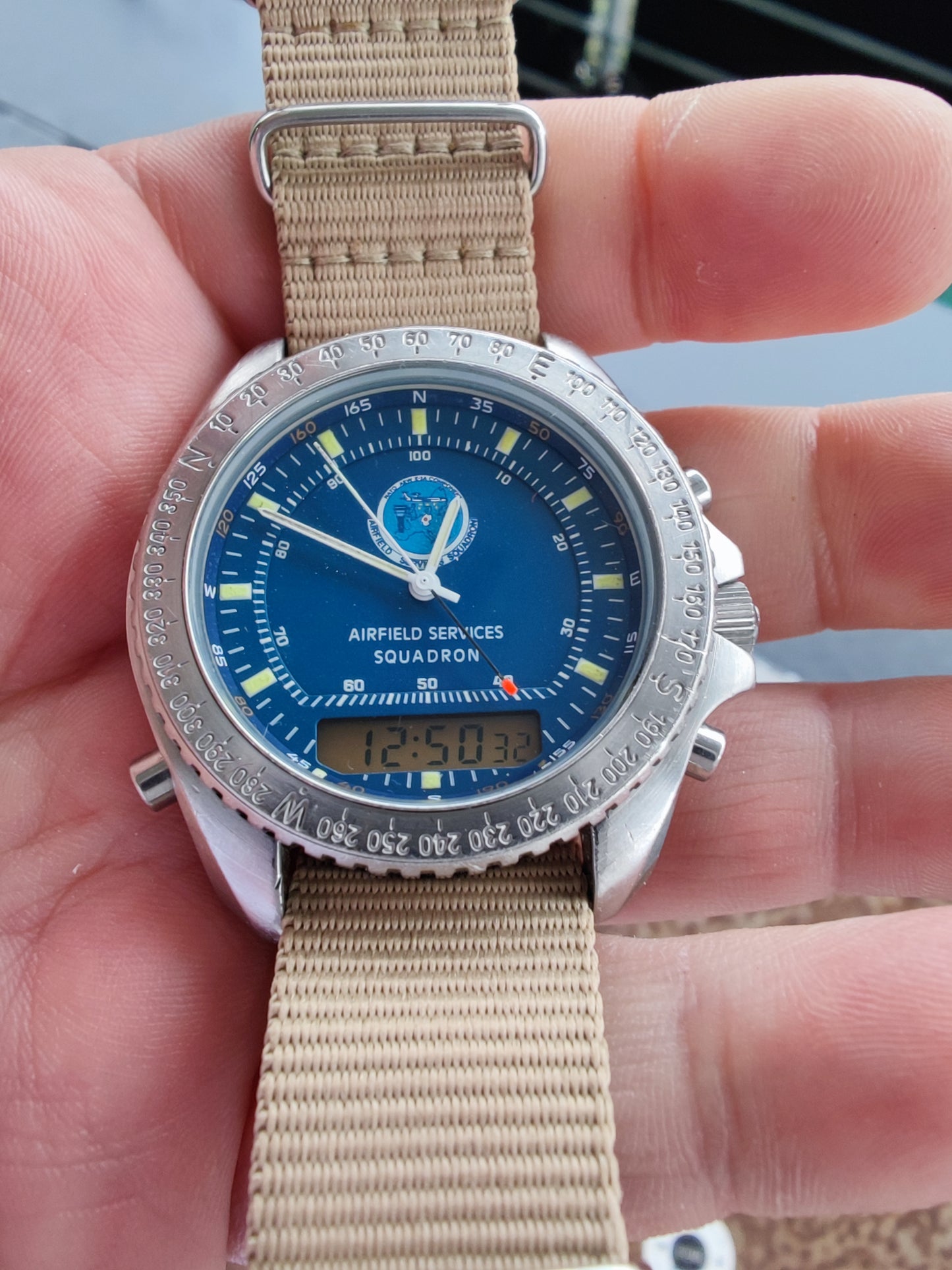 NATO Breitling PLUTON Airfield Service Squadron Military watch - Service FEB 2024