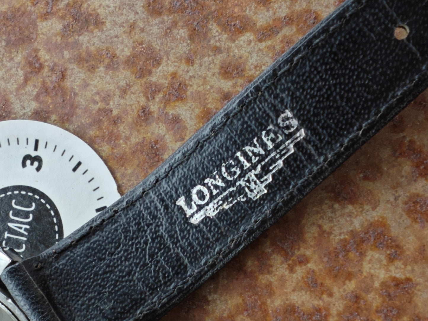 N.O.S. Longines Ultronic Tuning Fork - original Longines strap & buckle