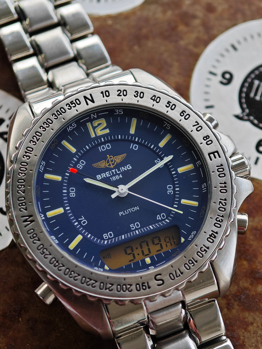 Collectors Conditions Breitling Pluton A51038 Blue Dial