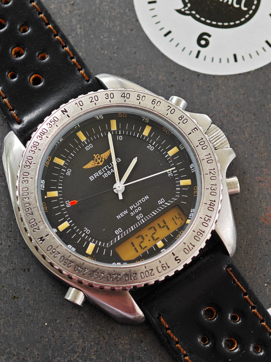 Breitling Navitimer NEW Pluton A51037 & Breitling Buckle - SERVICE JUNE 2024