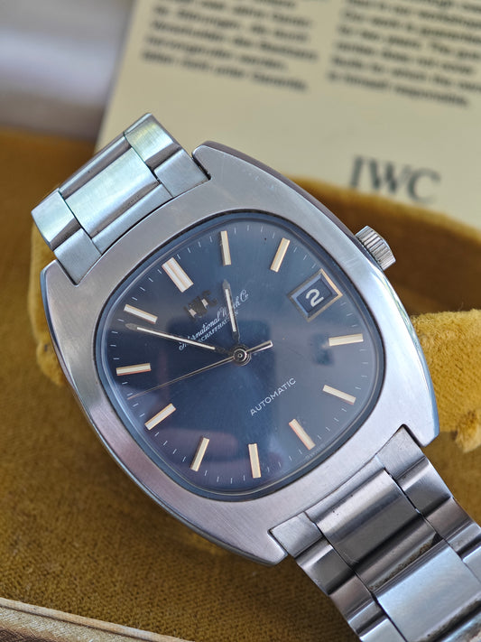 Rare & MINT IWC AUTOMATIC blue dial & IWC Box