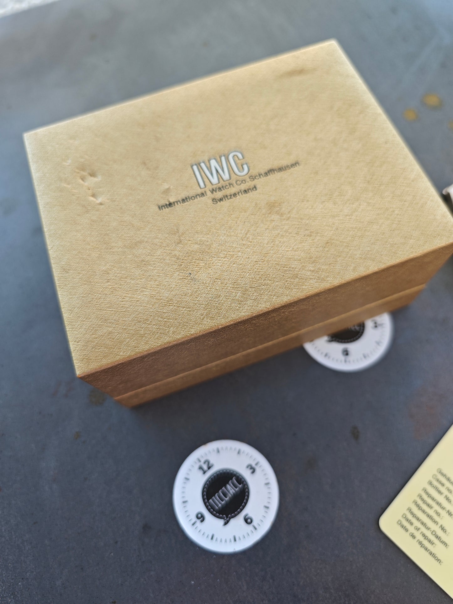 Rare & MINT IWC AUTOMATIC blue dial & IWC Box