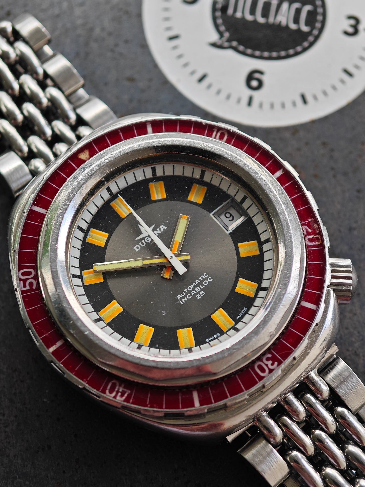 Extremely rare DUGENA Dixi Diver 40mm