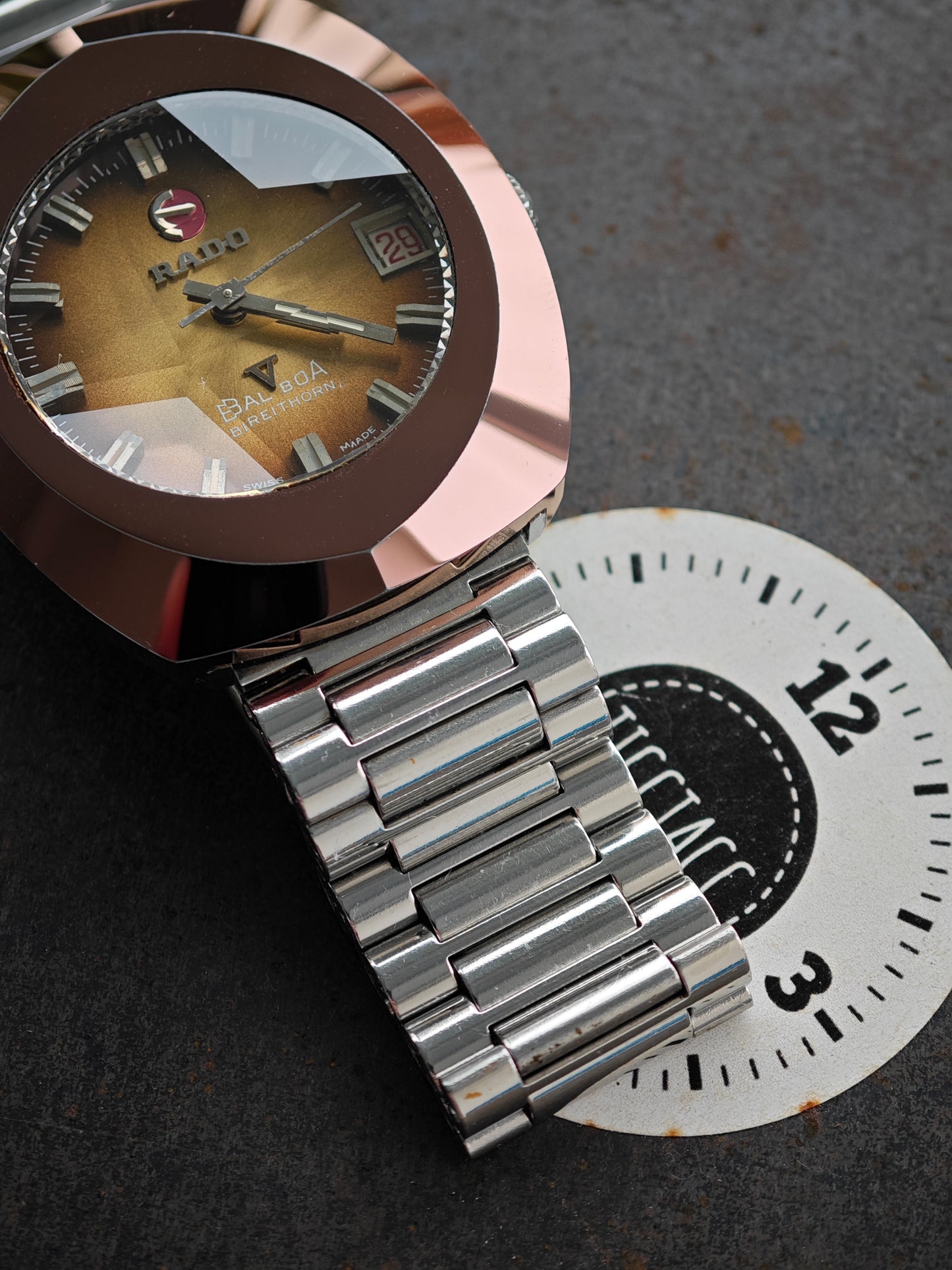 Ultra Rare RADO Mens Watch - PINK Tungsten Carbide Automatic