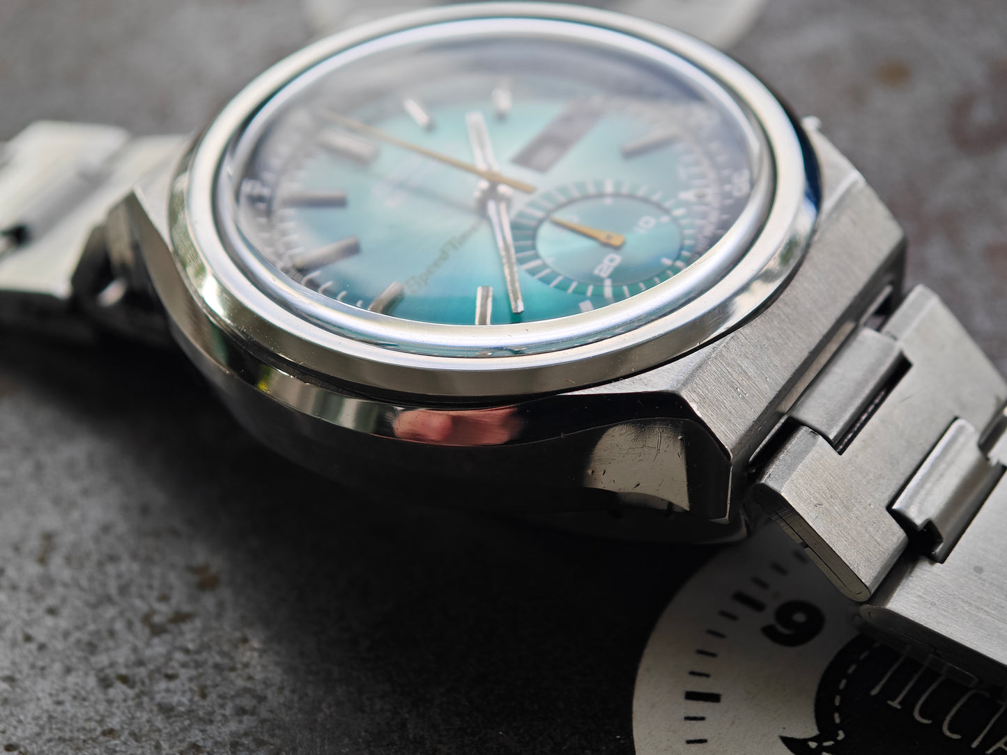 MINT & RARE SEIKO 6139-7060 with Turquoise Dial