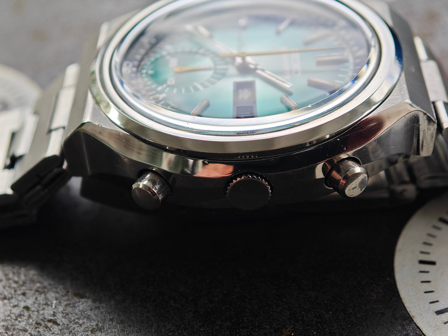 MINT & RARE SEIKO 6139-7060 with Turquoise Dial