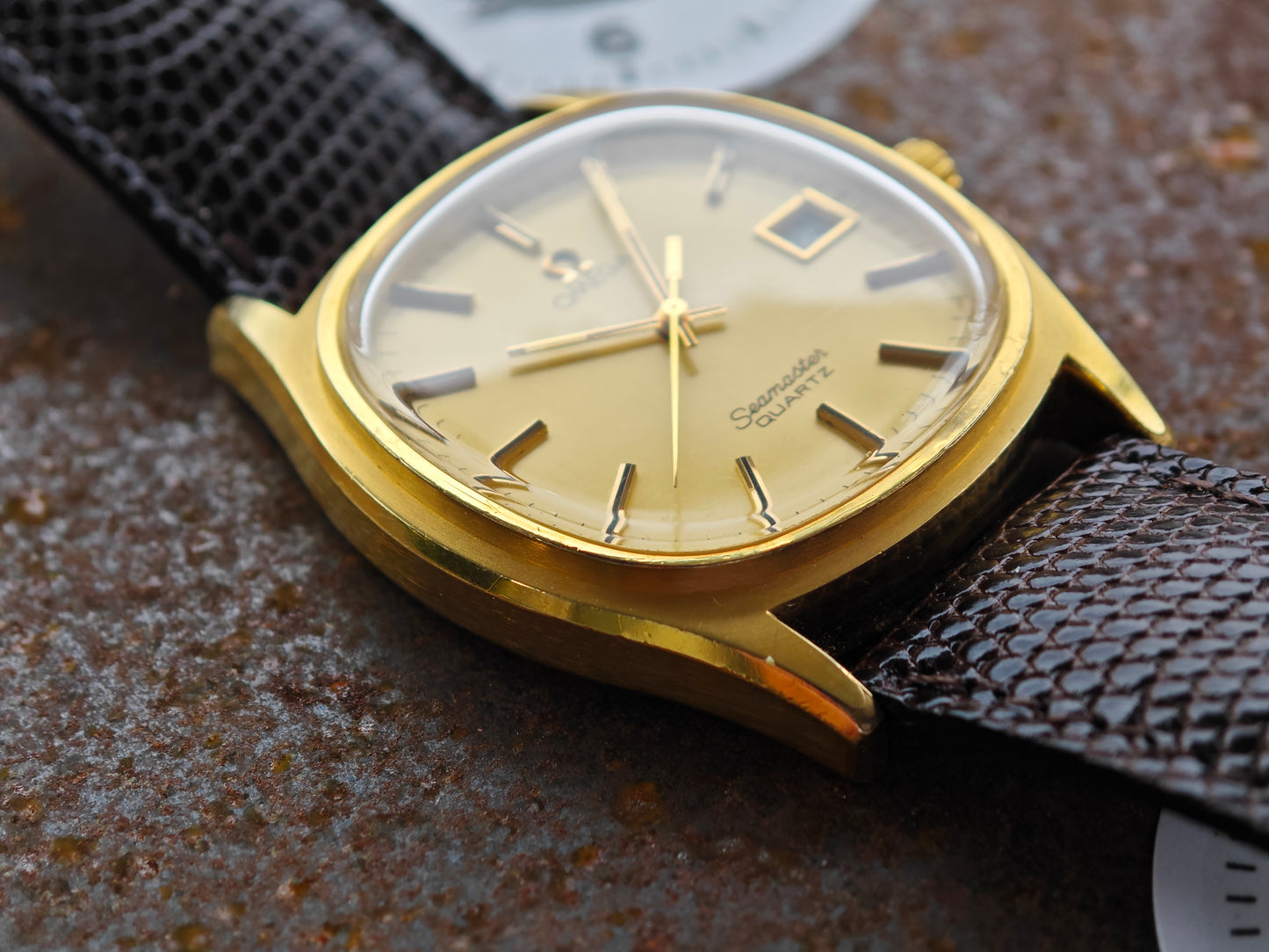 NEAR MINT OMEGA Seamaster Quartz Cal. 1342/1343 gold plated