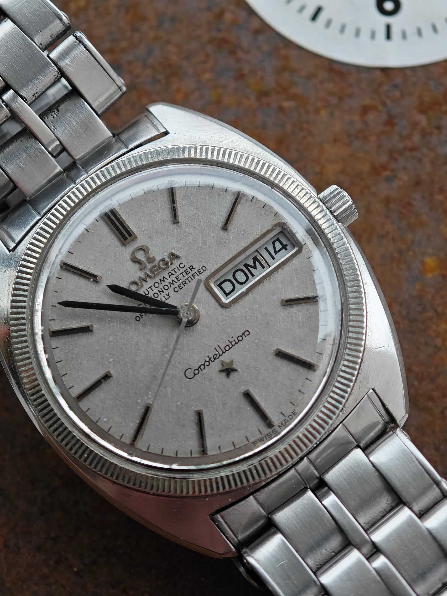 1969 OMEGA Constellation 168.029 - Linen Dial & Riveted Bracelet 1172/515