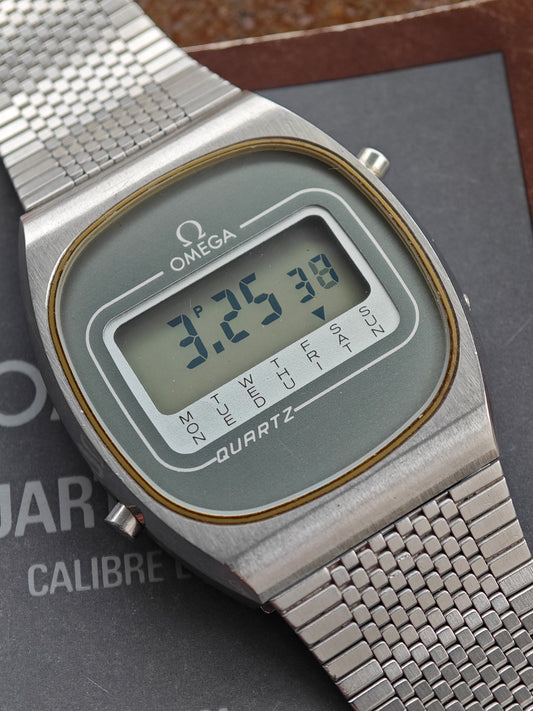 MINT OMEGA LCD Quartz 1616 & Manual