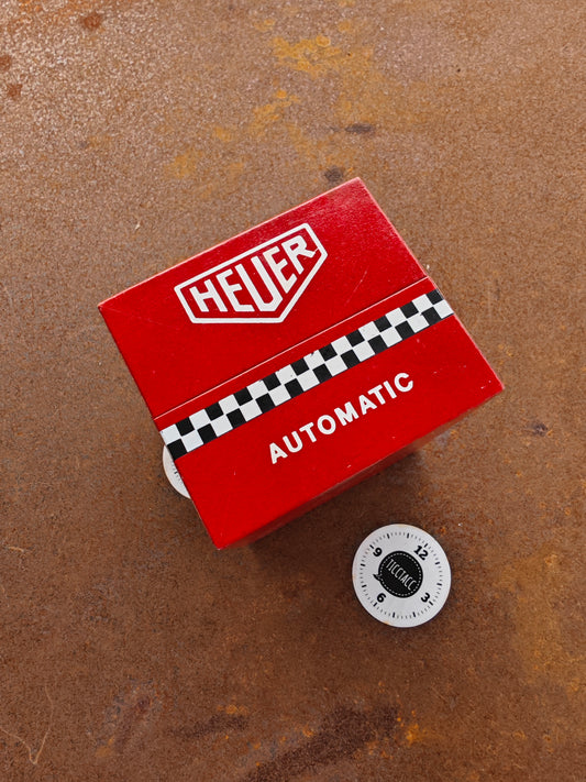 Heuer Red Checker Automatic Box for Autavia, Carrera or Monaco