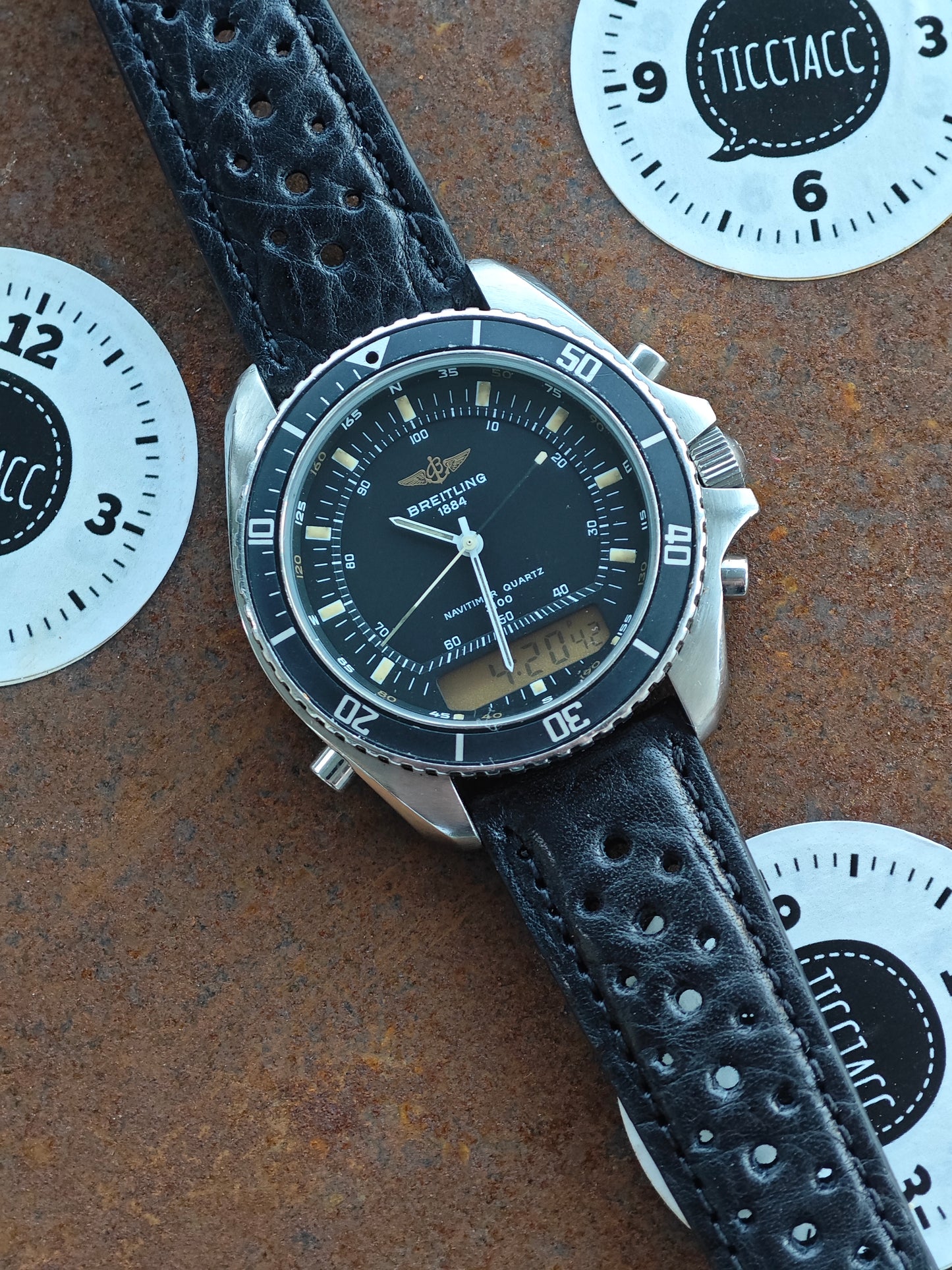 Extremely Rare Breitling Navitimer as worn by Patrick Swayze in Break Point 1991