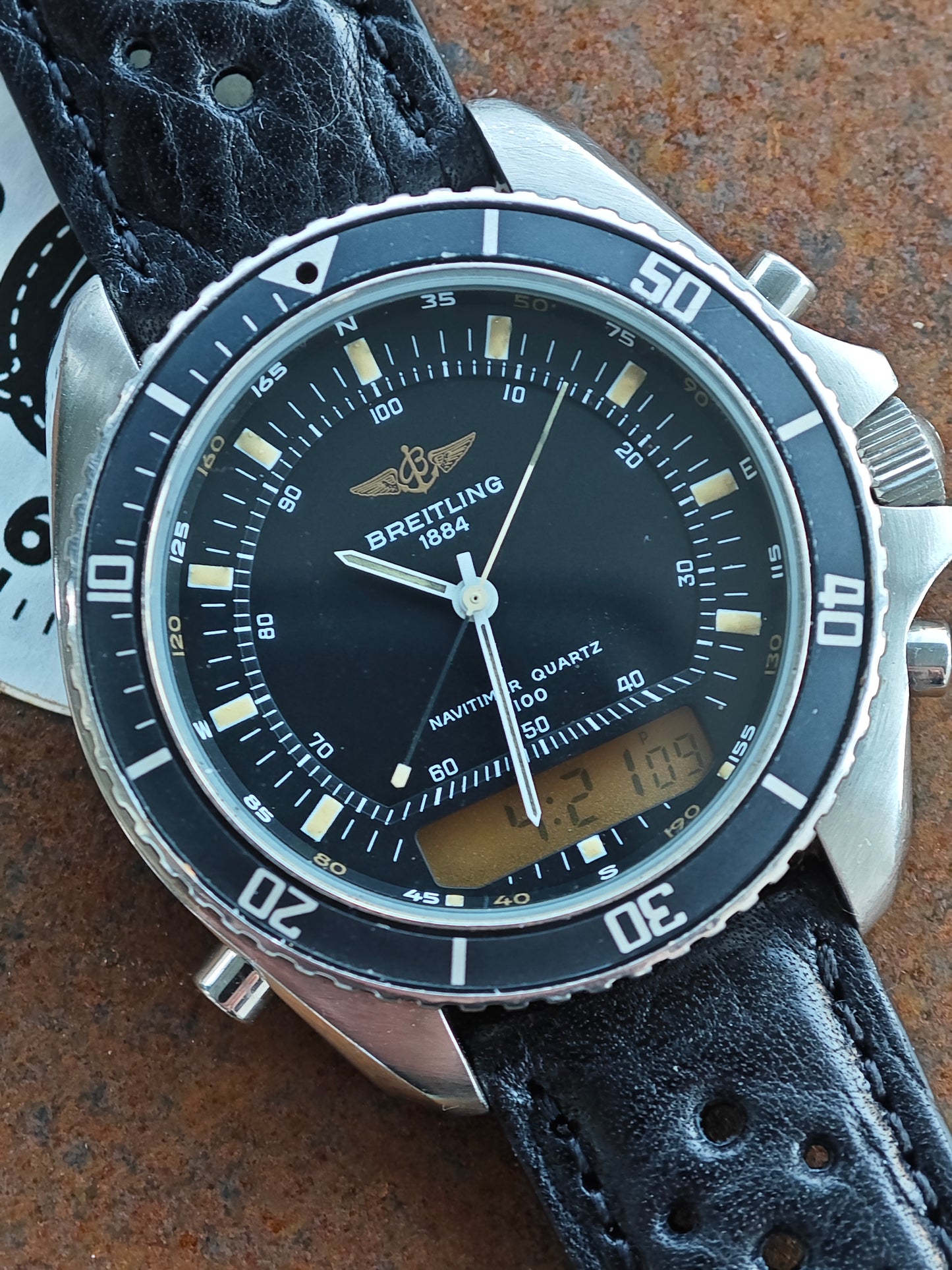 Extremely Rare Breitling Navitimer as worn by Patrick Swayze in Break Point 1991