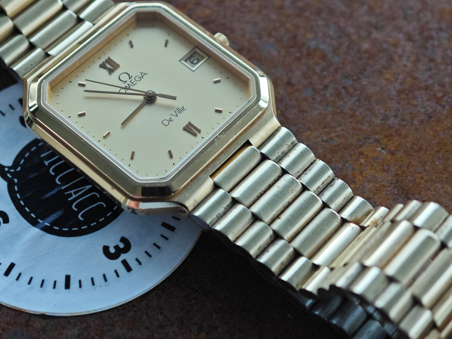 Perfect OMEGA DeVille America gold plated 1430