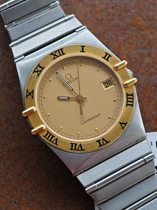 MINT OMEGA Constellation Manhattan Bicolor / Stainless Steel / gold color dial