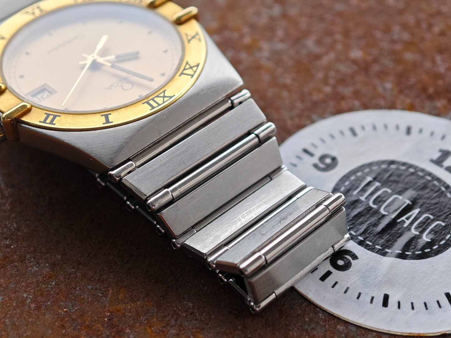 MINT OMEGA Constellation Manhattan Bicolor / Stainless Steel / gold color dial