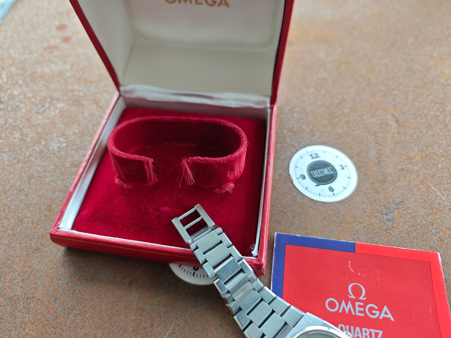 Super Rare OMEGA SEAMASTER 196.0089 & Chatelain bracelet & BOX & Manual