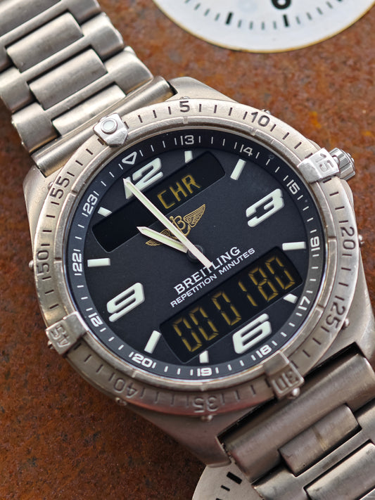 Rare Breitling Aerospace E65062 Full Titanium Repetiton Minutes