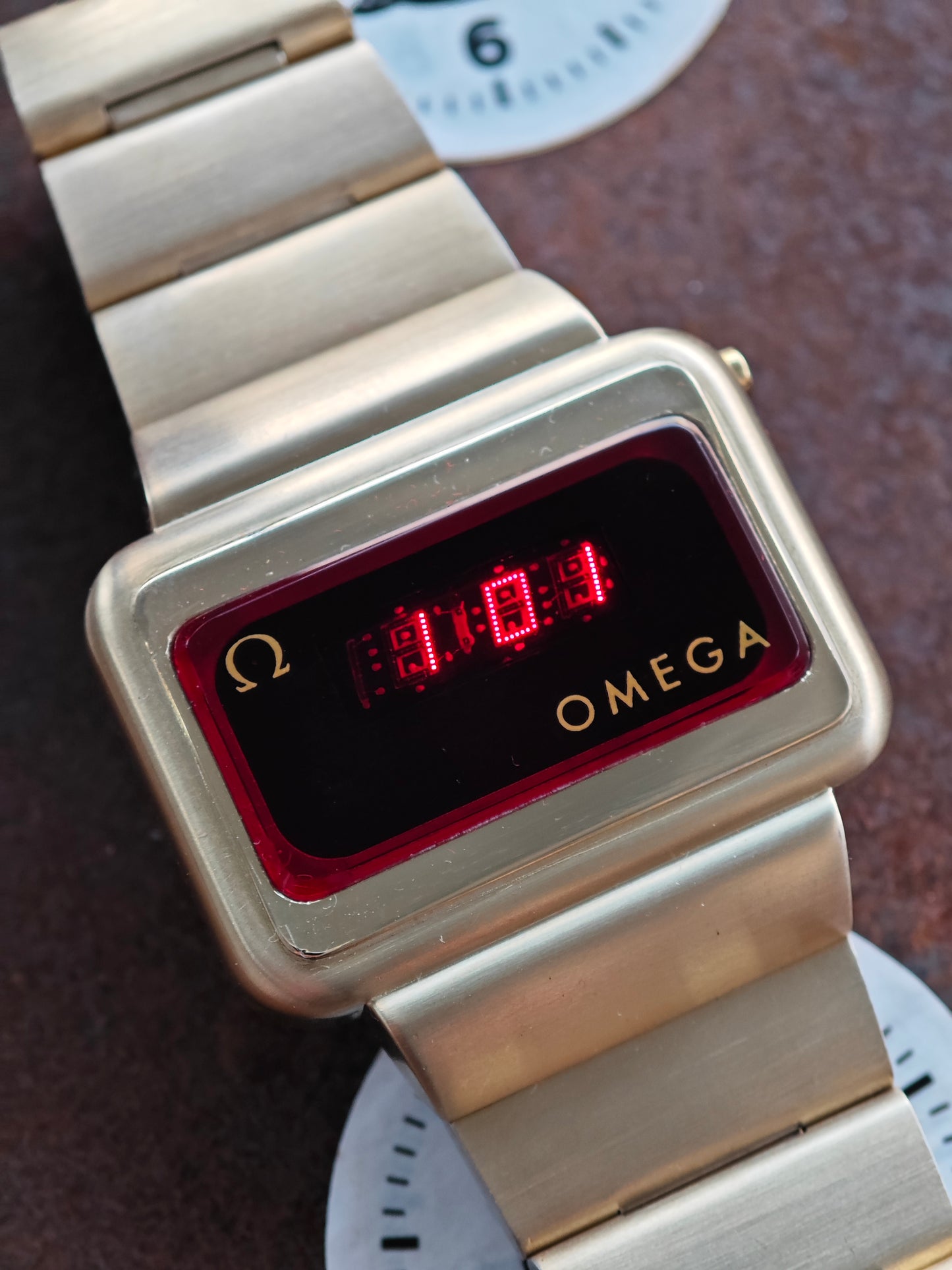 1975 - MINT+++ OMEGA Constellation TC3 LED watch Time Computer - goldplated / original movement