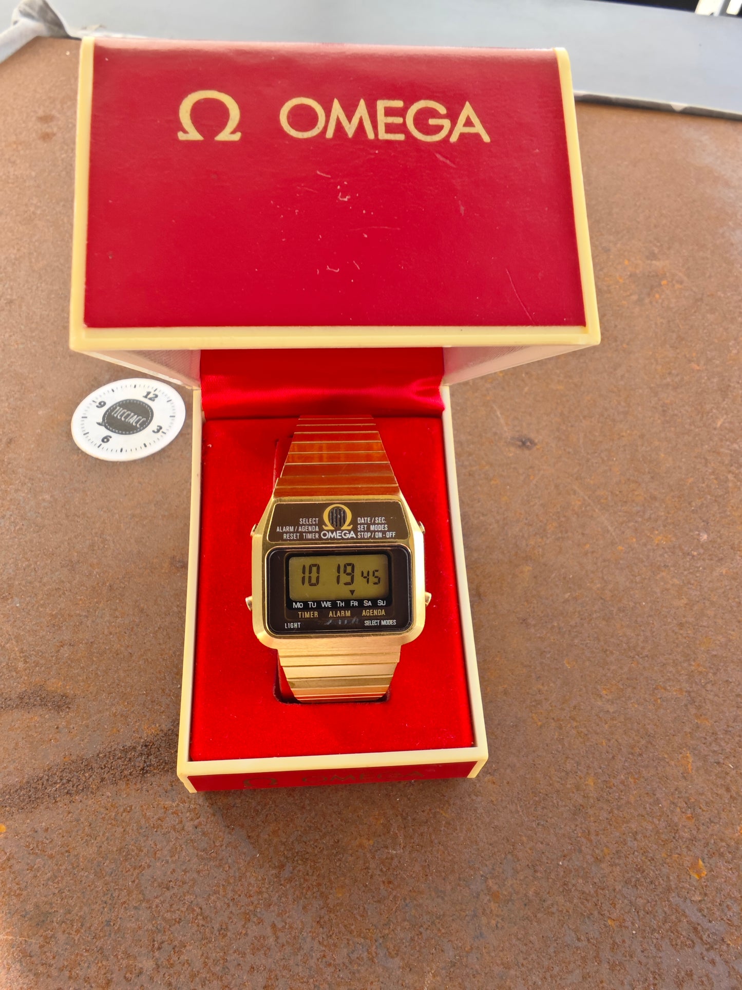 MINT+++++ OMEGA Memomaster 1632 Alarm & Light working - SERVICE - original full bracelet & BOX