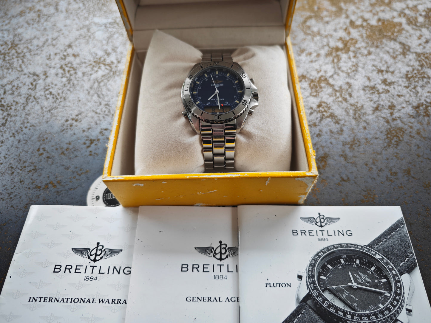 Breitling Pluton A51037 del 1993 SET COMPLETO COME NUOVO - REVISIONE 08/2025