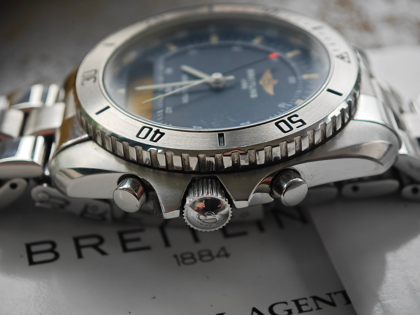 Breitling Pluton A51037 del 1993 SET COMPLETO COME NUOVO - REVISIONE 08/2025