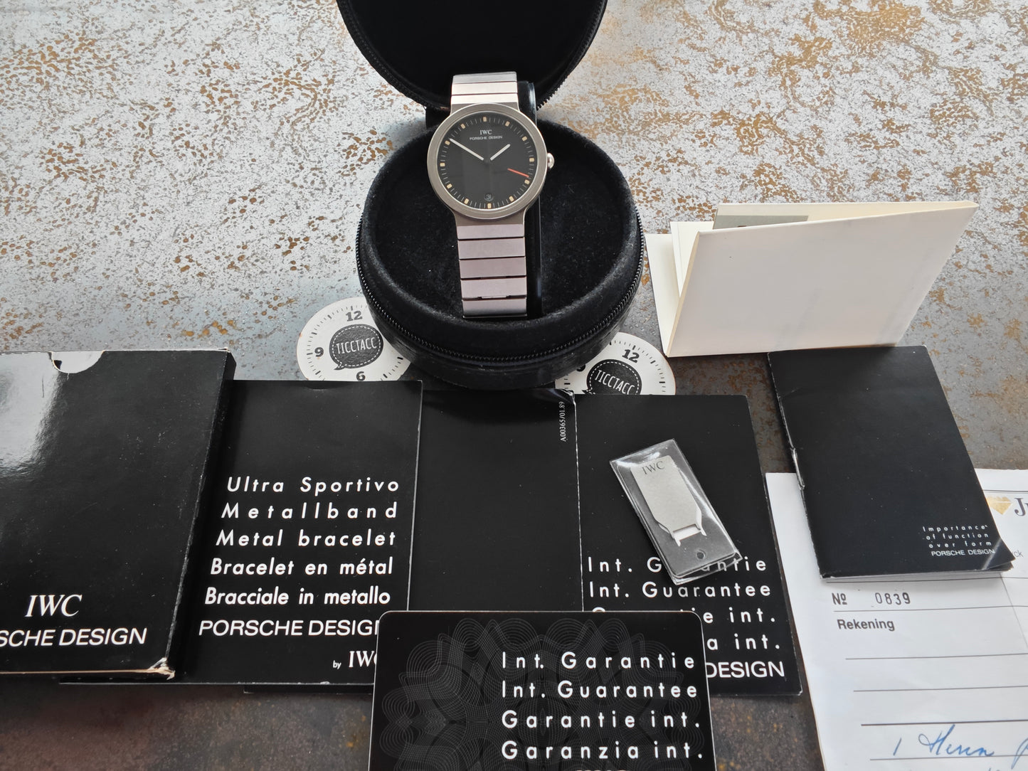 IWC Porsche Design Ultra Sportivo von 1989 MEGA FULL SET - SERVICE 08/2025