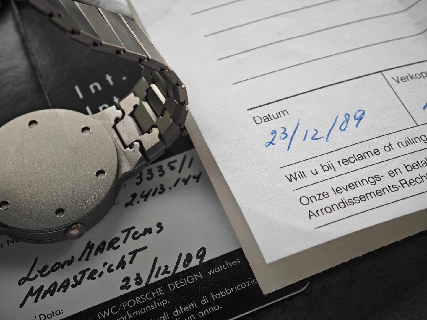 IWC Porsche Design Ultra Sportivo von 1989 MEGA FULL SET - SERVICE 08/2025