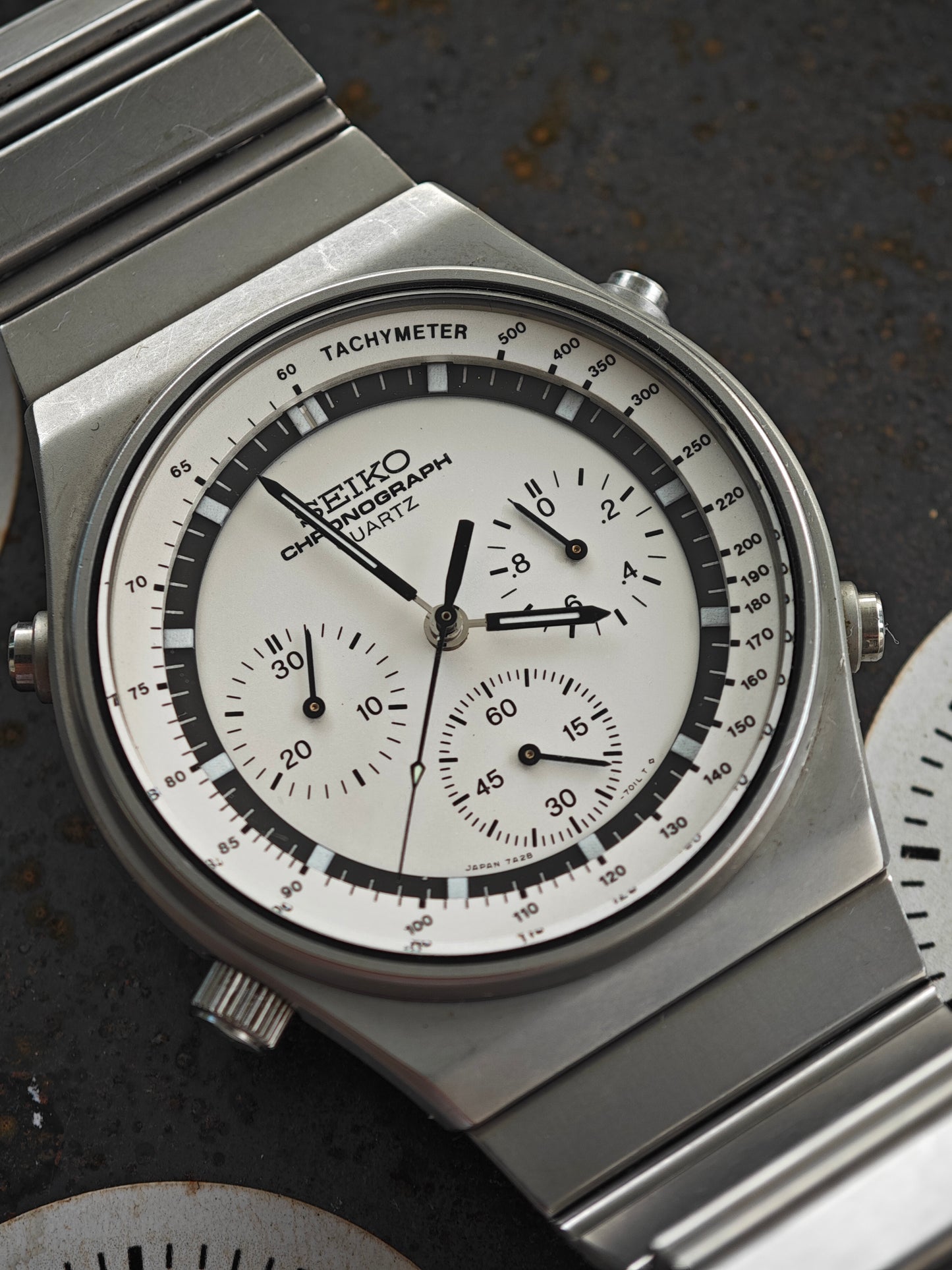 SEIKO 7a28-7010 Speedtimer und 19,5 cm Armband.