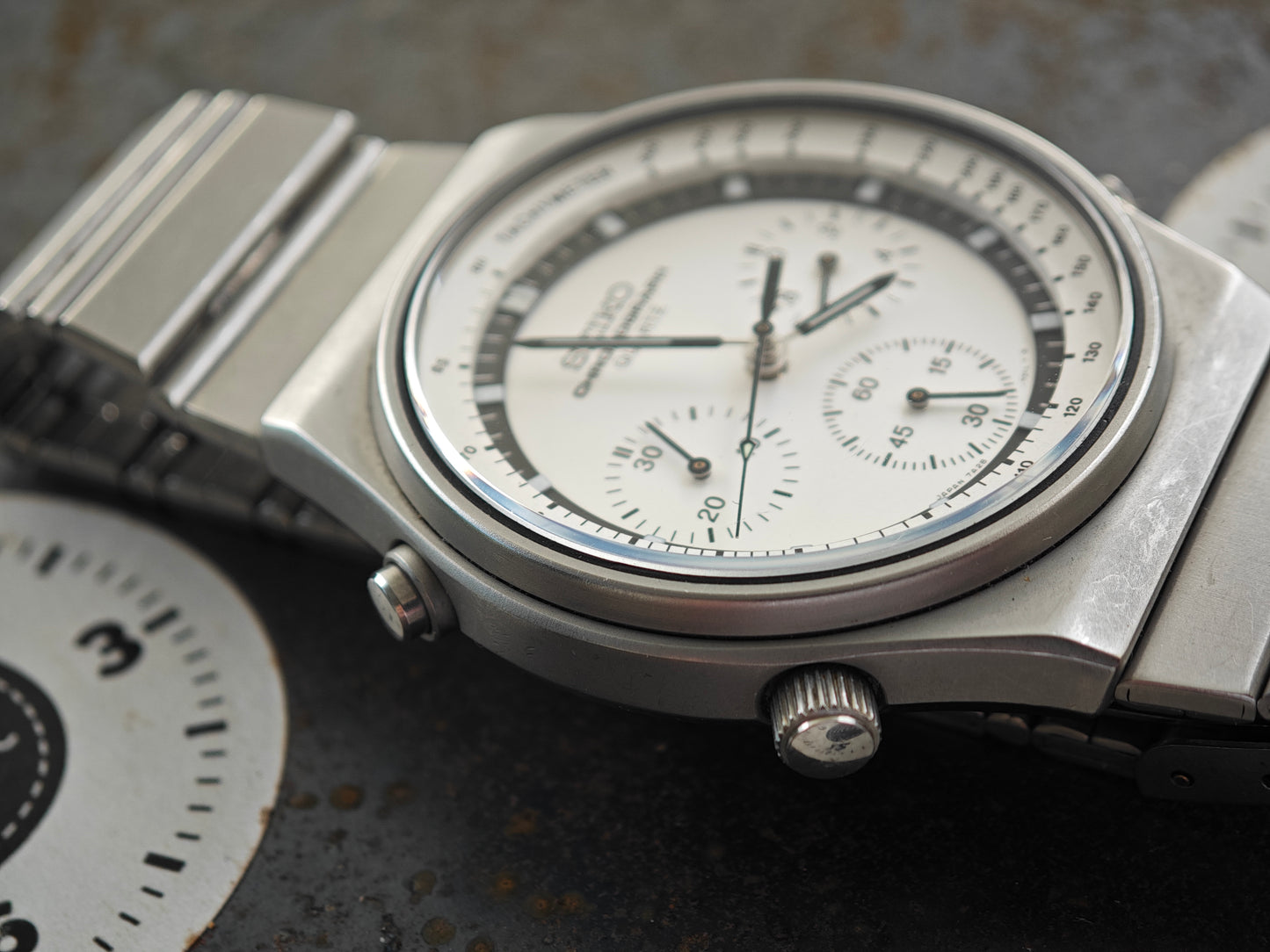 SEIKO 7a28-7010 Speedtimer und 19,5 cm Armband.