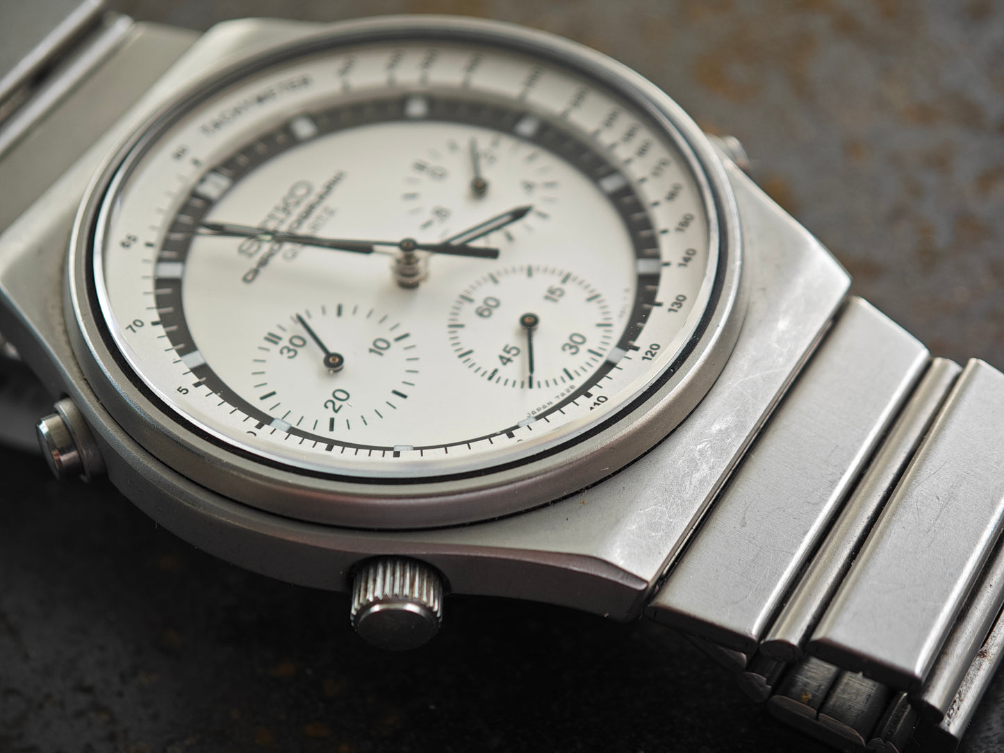 SEIKO 7a28-7010 Speedtimer und 19,5 cm Armband.