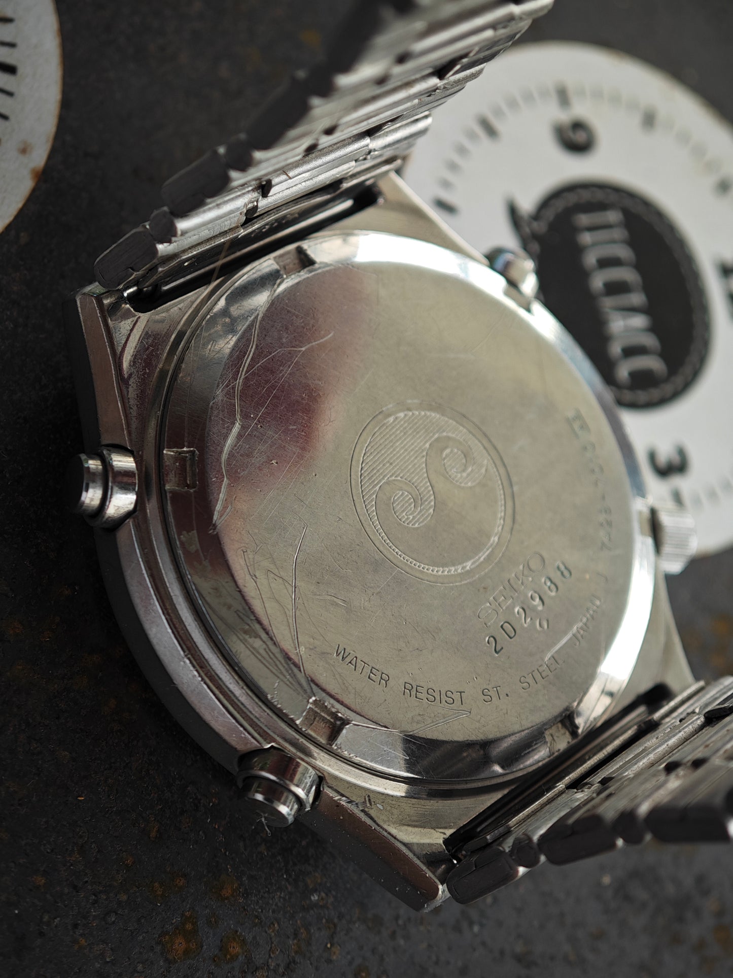 SEIKO 7a28-7010 Speedtimer und 19,5 cm Armband.