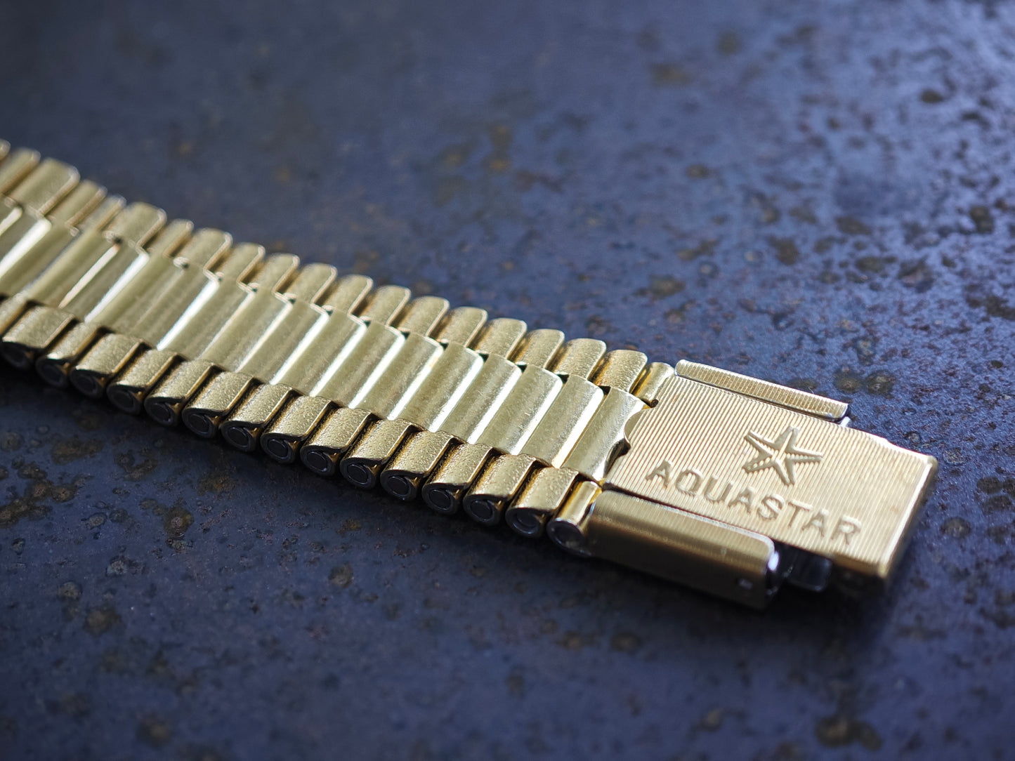 NOS Aquastar SeaTime vergoldet &amp; NSA Armband und Box UNISEX