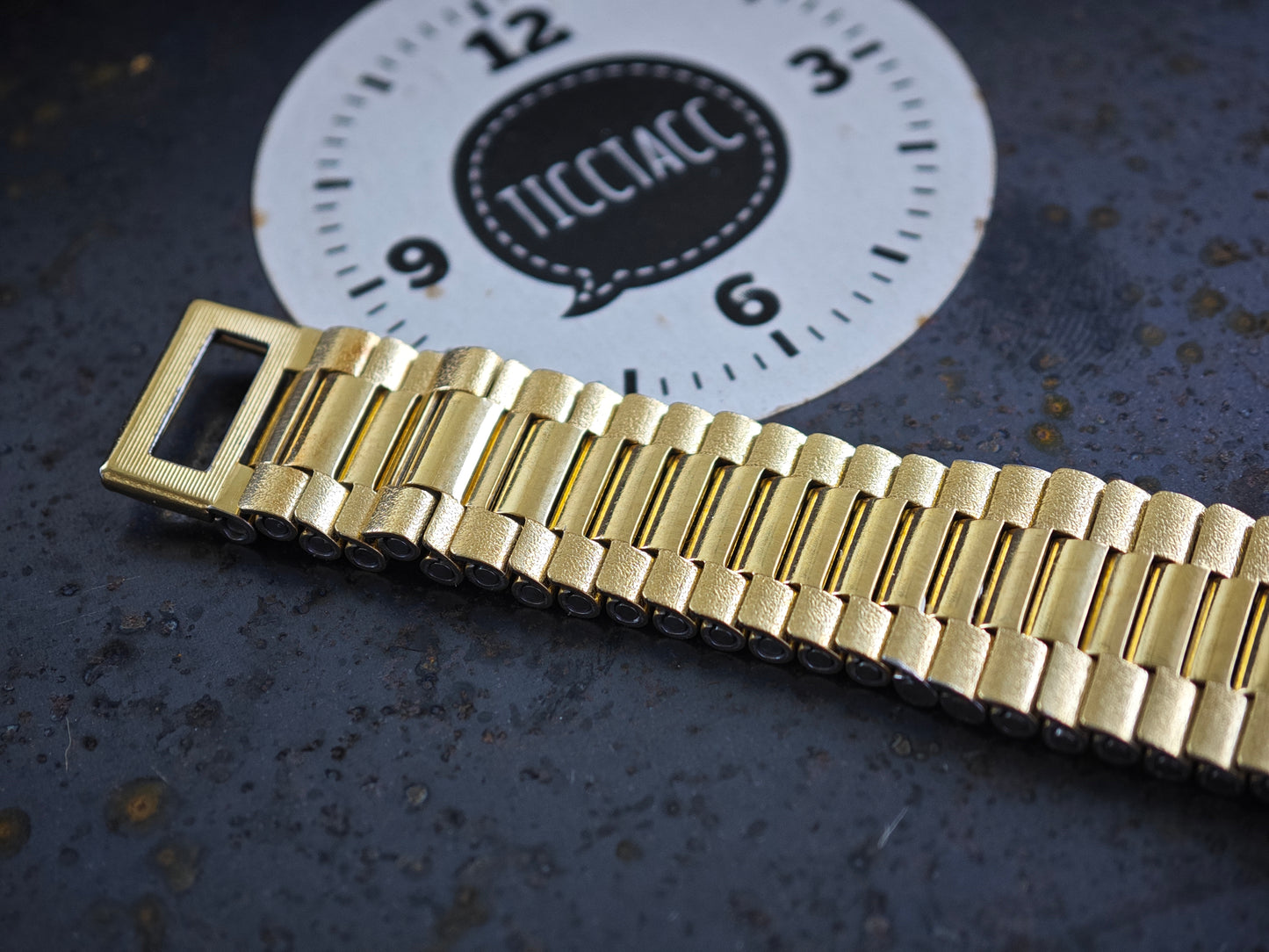 NOS Aquastar SeaTime vergoldet &amp; NSA Armband und Box UNISEX