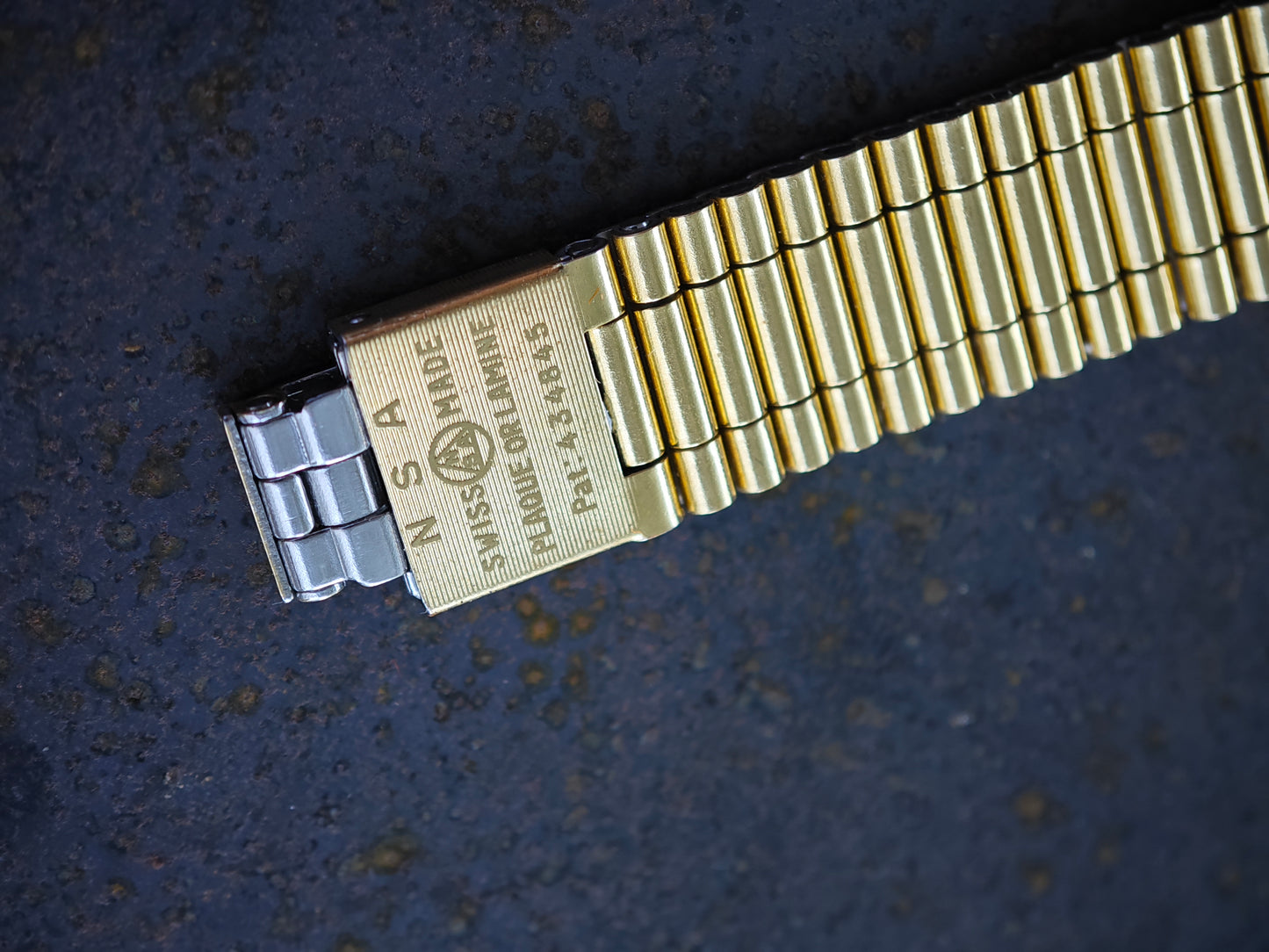 NOS Aquastar SeaTime vergoldet &amp; NSA Armband und Box UNISEX