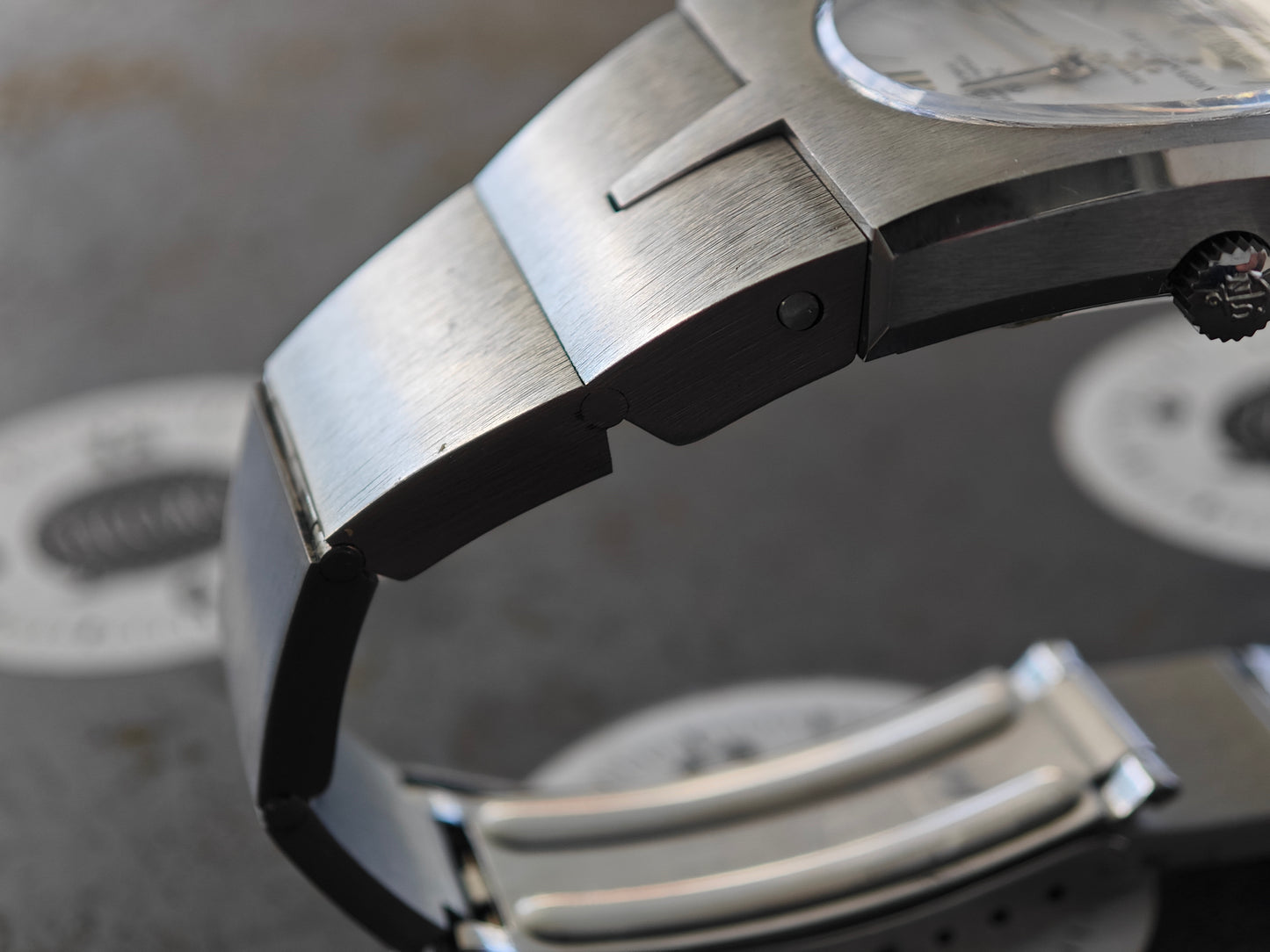 N.O.S. ULYSSE NARDIN 36.000 - Full bracelet 19,0-19,5 cm White dial