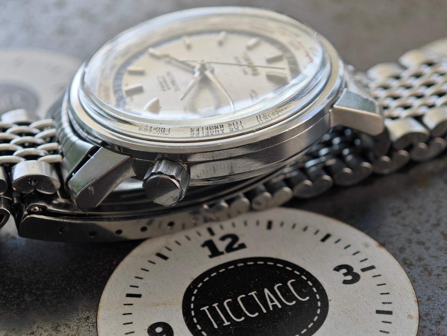 MINT+++ SEIKO WORLD TIME GMT 6217-7000 from 05-1964 original bracelet / 20 cm wrist size