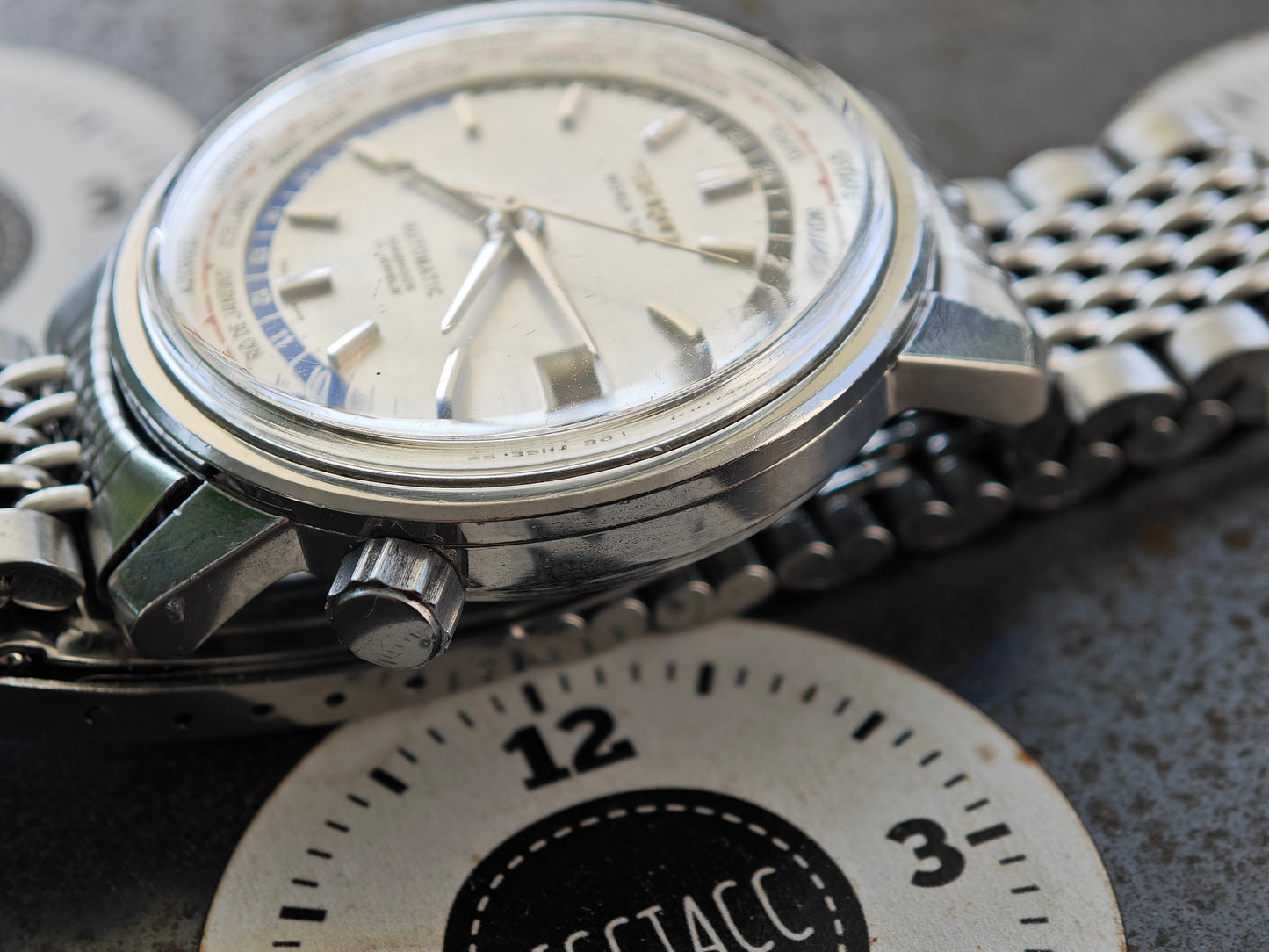 MINT+++ SEIKO WORLD TIME GMT 6217-7000 from 05-1964 original bracelet / 20 cm wrist size