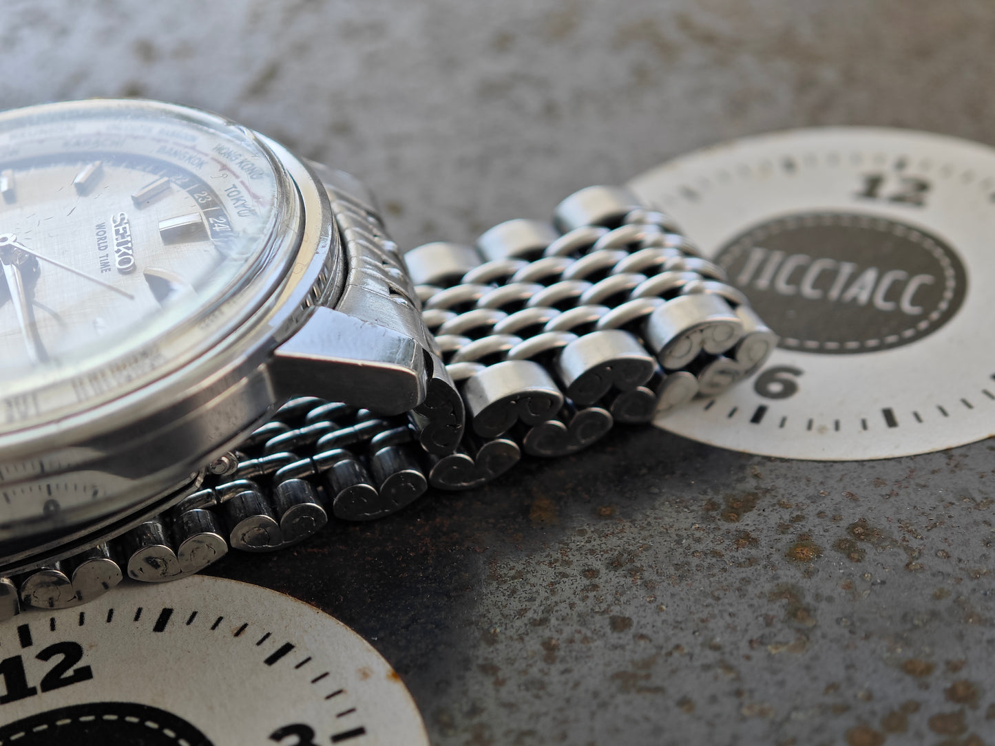 MINT+++ SEIKO WORLD TIME GMT 6217-7000 from 05-1964 original bracelet / 20 cm wrist size