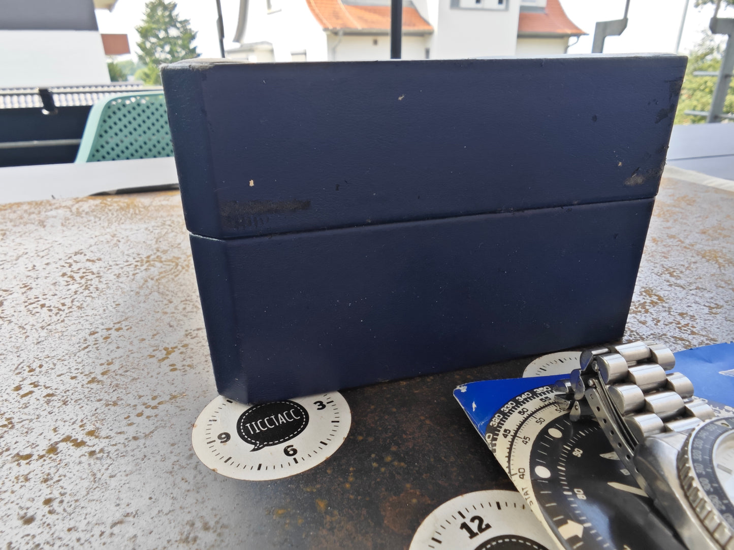 Super raro Breitling Navitimer 80191 di prima generazione con quadrante bianco, plutonio, scatola e manuale