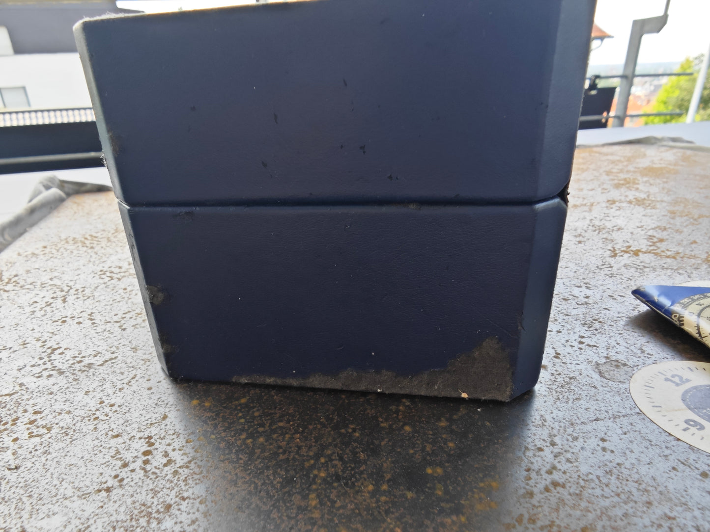 Super raro Breitling Navitimer 80191 di prima generazione con quadrante bianco, plutonio, scatola e manuale