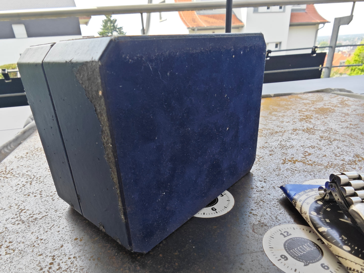 Super raro Breitling Navitimer 80191 di prima generazione con quadrante bianco, plutonio, scatola e manuale